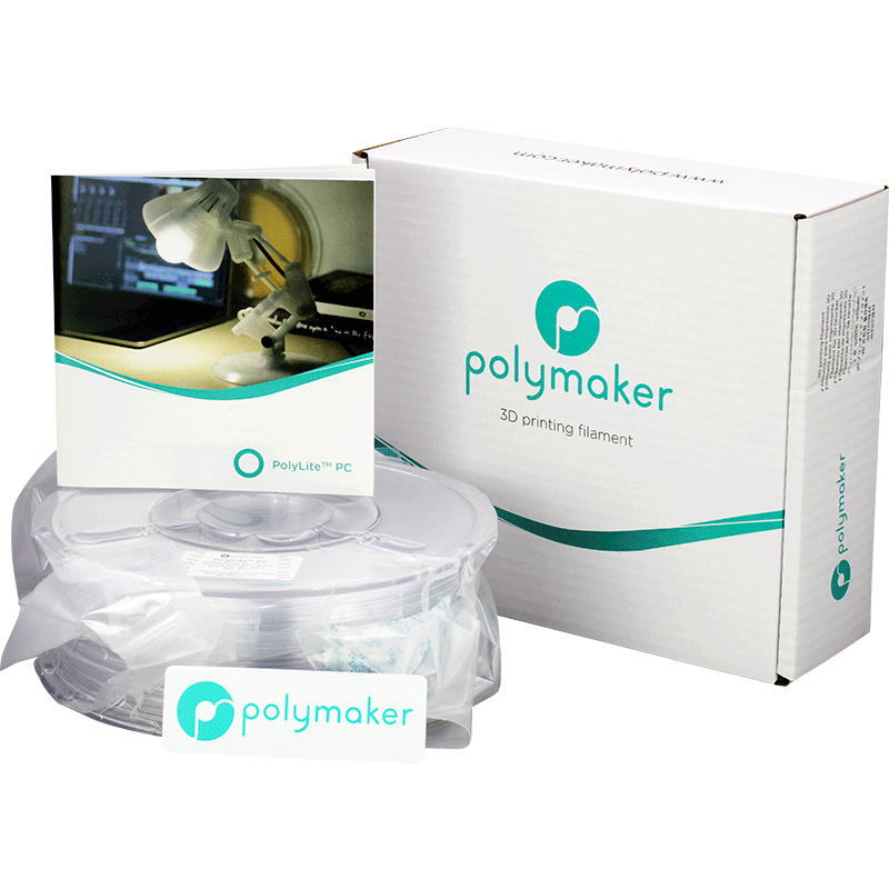 Polymaker PolyLite PC Filament Transparent 1.75mm 1kg
