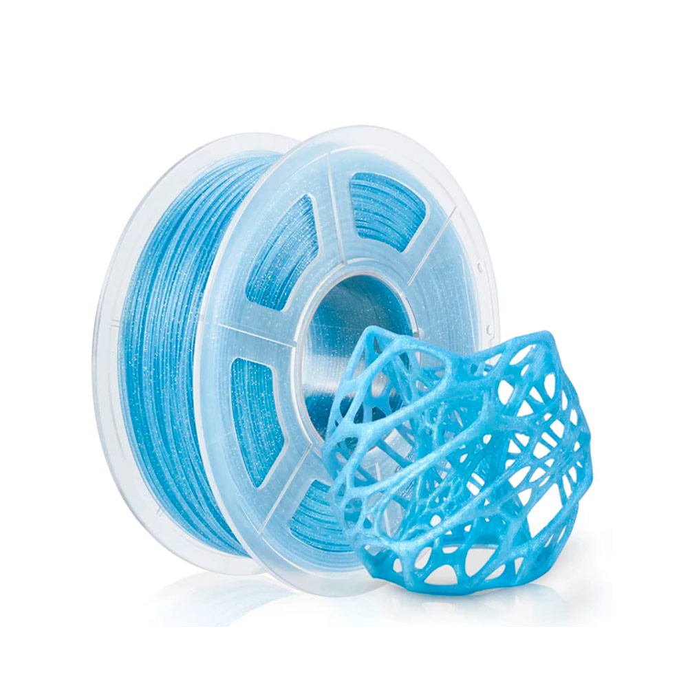 yourDroid PLA Glitzer Filament Blau 1.75mm 1kg