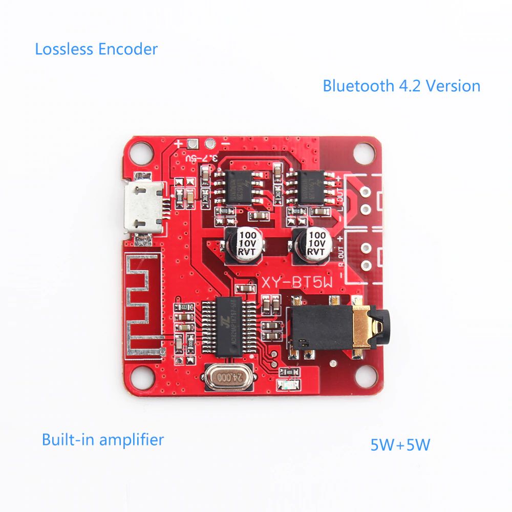 Bluetooth 4.2 Audio Decoder Verstärker Modul XY-BT5W