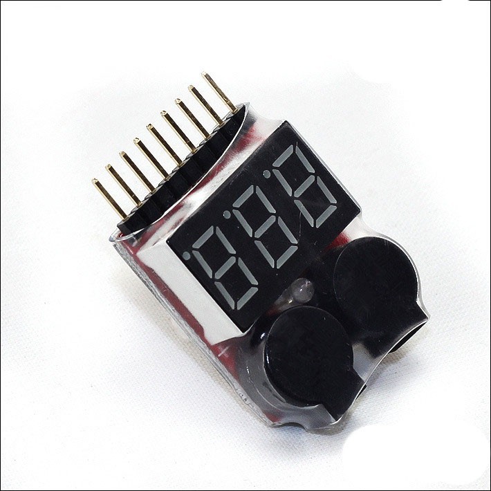 1-8S Lipo-Batterie Tester mit Buzzer und Anzeige