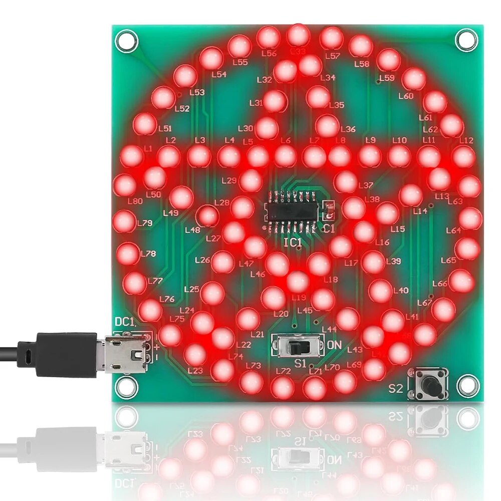 Bausatz LED-Lauflicht Stern Pentagram