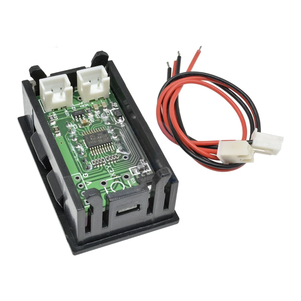 Digitales Voltmeter mit LED-Display DC 0-4.3000-33.000 V (grün)