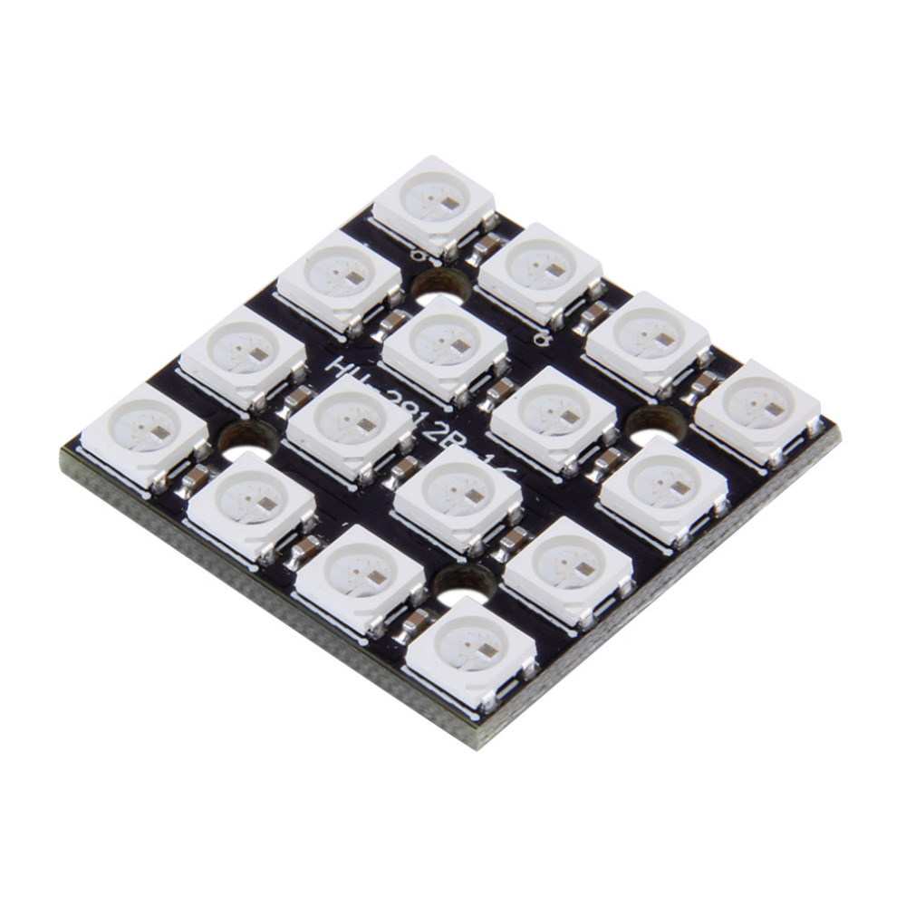 3x 4x4 RGB LED-Modul WS2812B ähnl. Neopixel