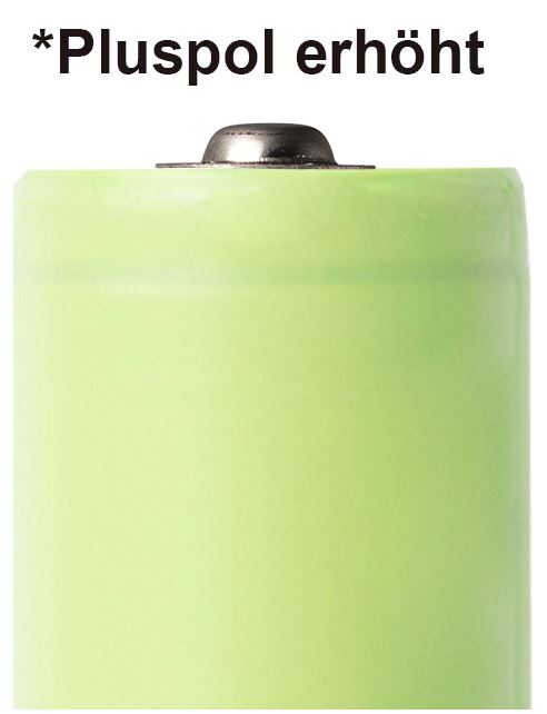 BAK 18650 Lithium-Ionen-Akku 2900mAh 3,6V - 3,7V erhöhter Pluspol