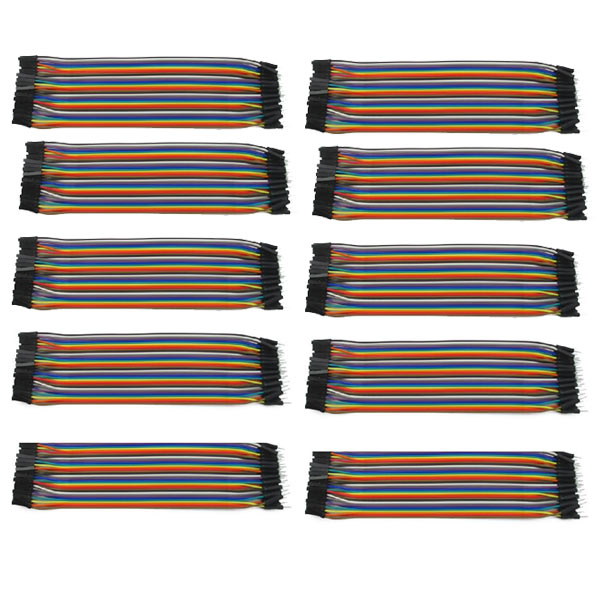 10x 40 Pin Jumper Kabel Buchse-Stecker 20 cm
