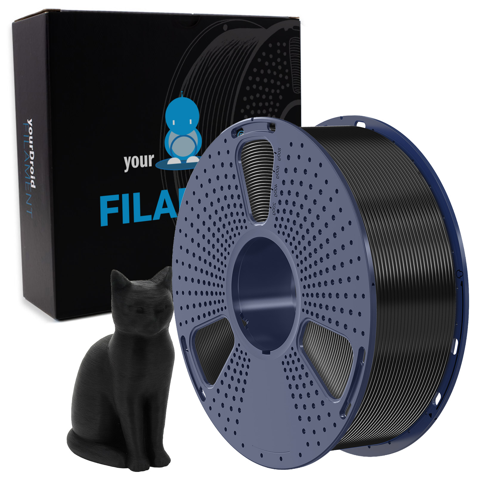 yourDroid ABS Filament Schwarz 1.75mm 1kg