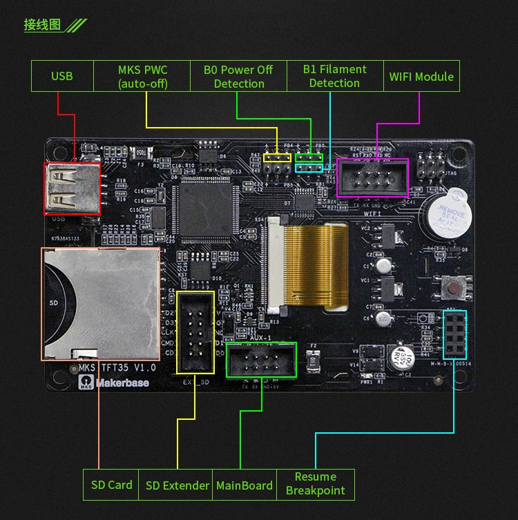 MKS TFT35 3D-Drucker Touchscreen 3.5"