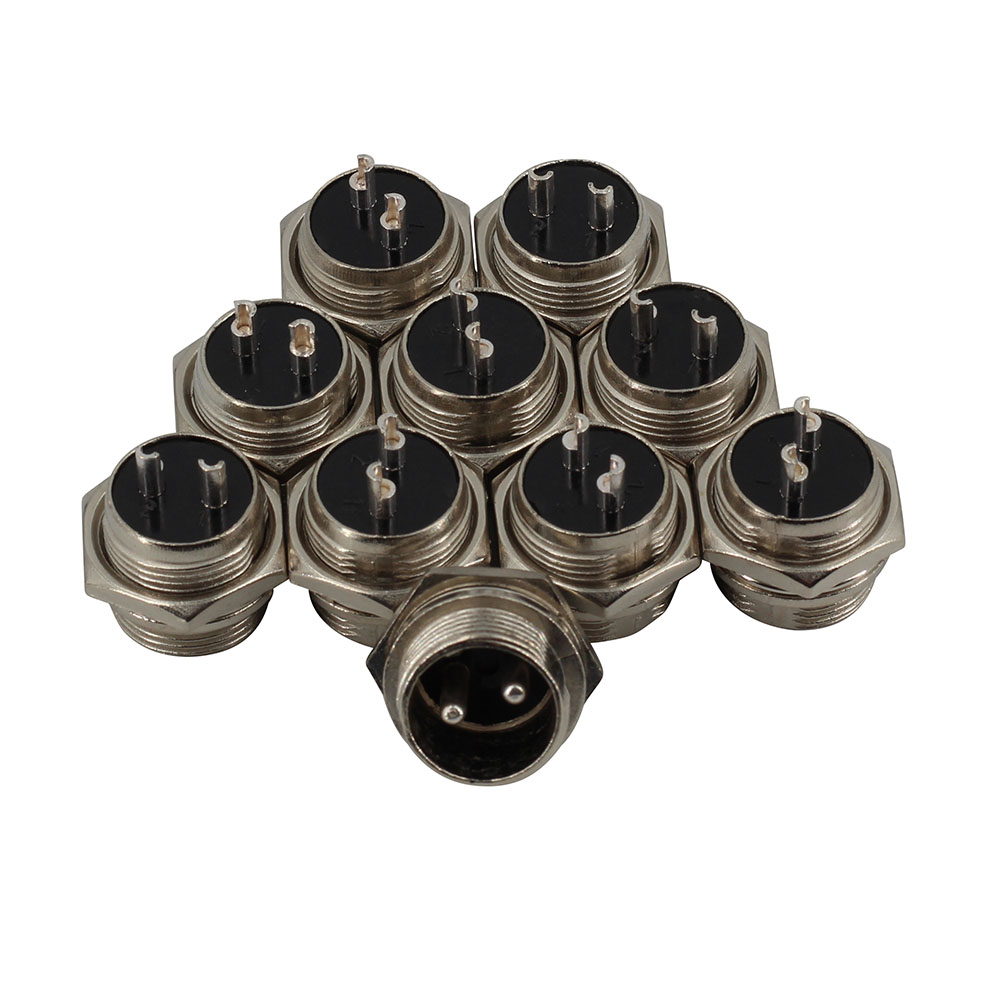 10x GX16 2 Pin Stecker + Buchse