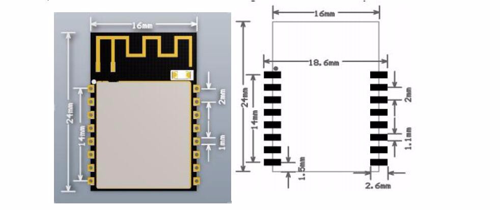ESP8266 ESP-12S Serial WiFi Modul