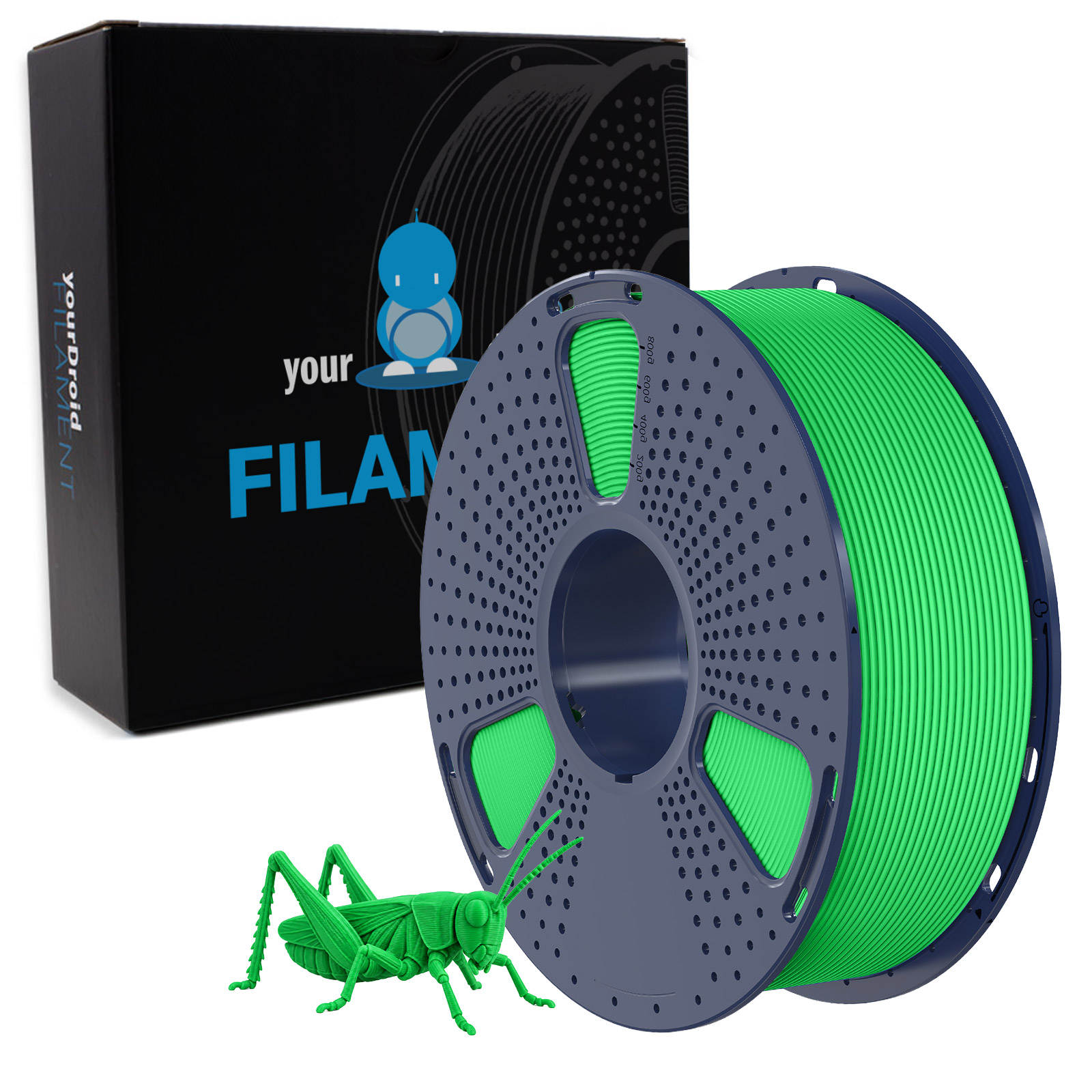 yourDroid PLA Filament Grün Matt 1.75mm 1kg