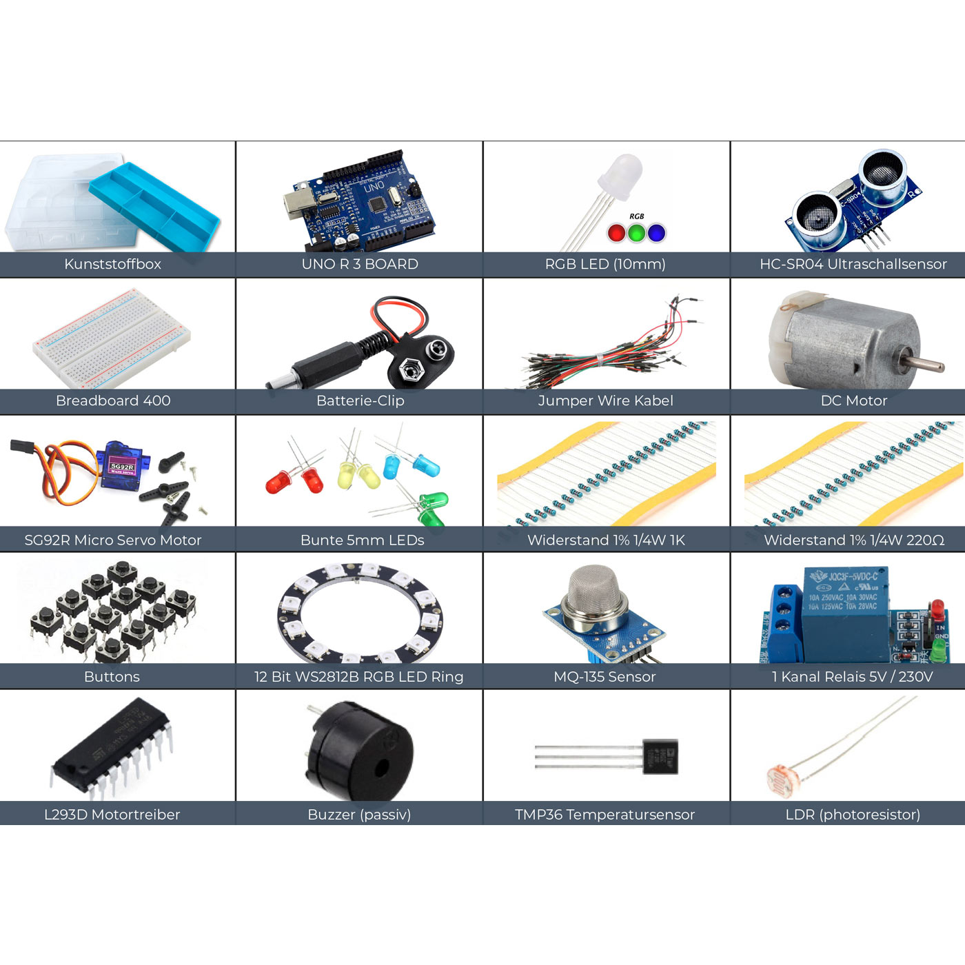 yourDroid Lernset Starter Kit kompatibel mit ArduinoyourDroid Lernset Starter Kit kompatibel mit Arduino