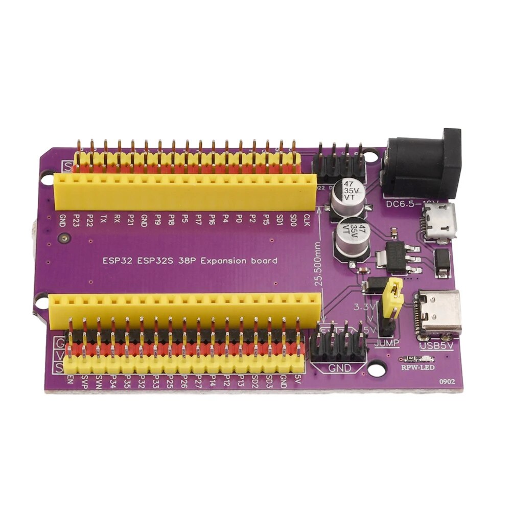 Expansion Board für ESP32 DevKitC Wroom32 38 Pins