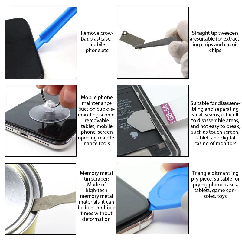 Universal 22-teiliges Handy Öffnungswerkzeug Set für Smartphone Reparaturen