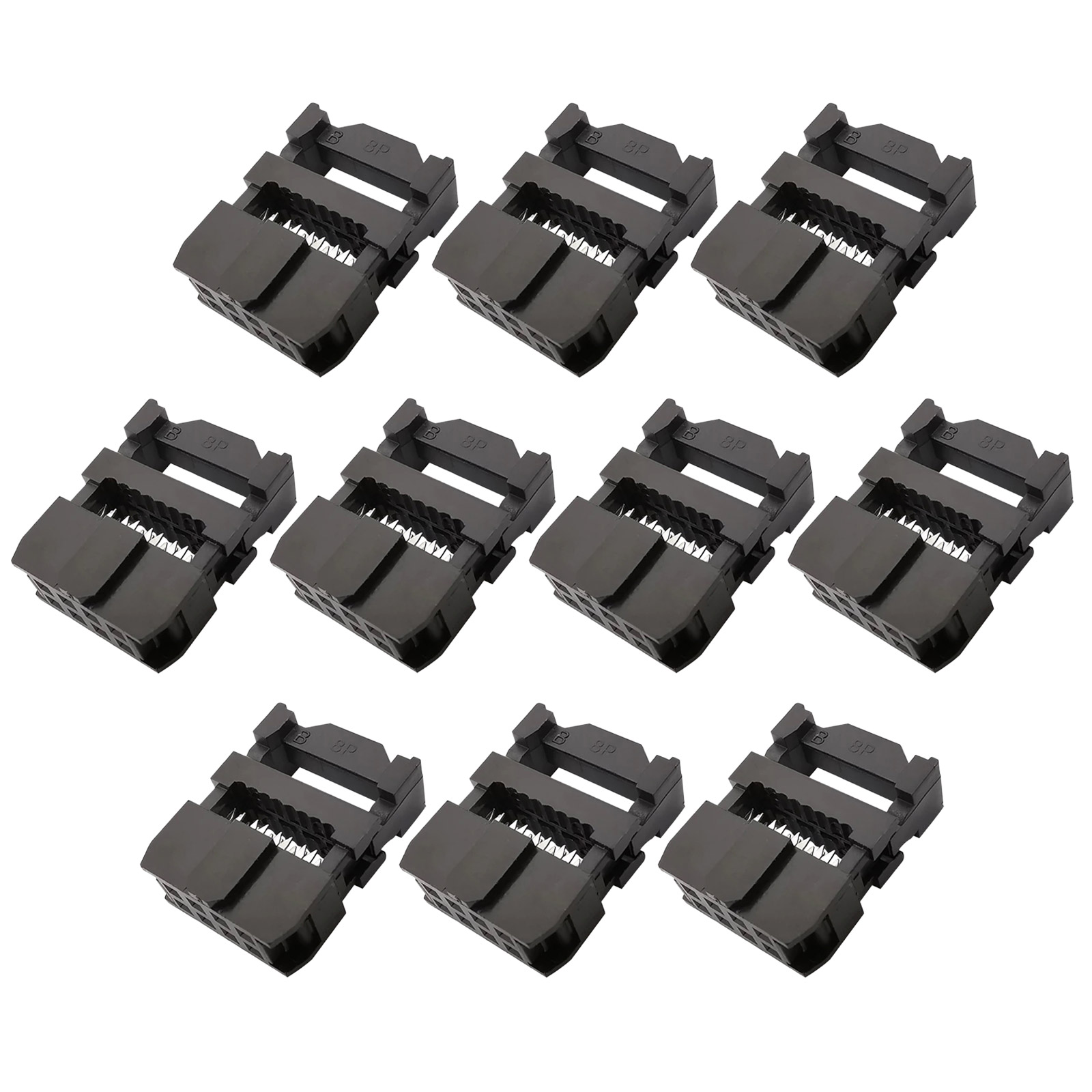 10 Stück IDC Buchse 8-Polig 2x4P 2.54mm