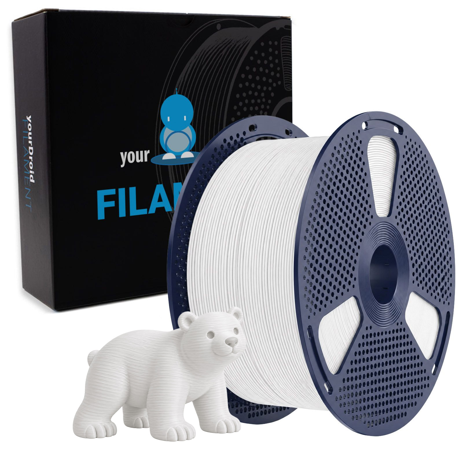 yourDroid PLA Filament Weiss 1.75mm 5kg