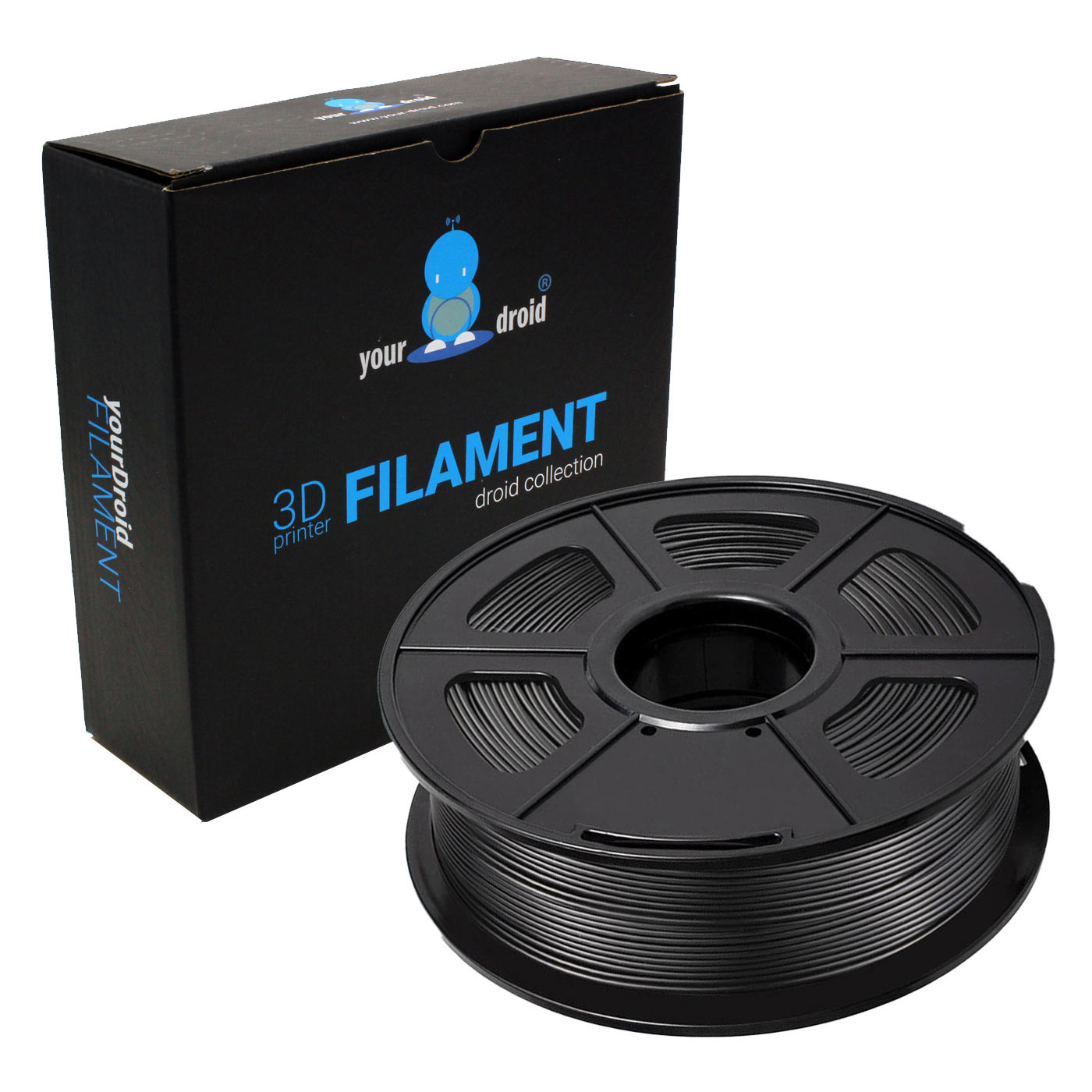 yourDroid PLA Filament Carbon 1.75mm 1kg