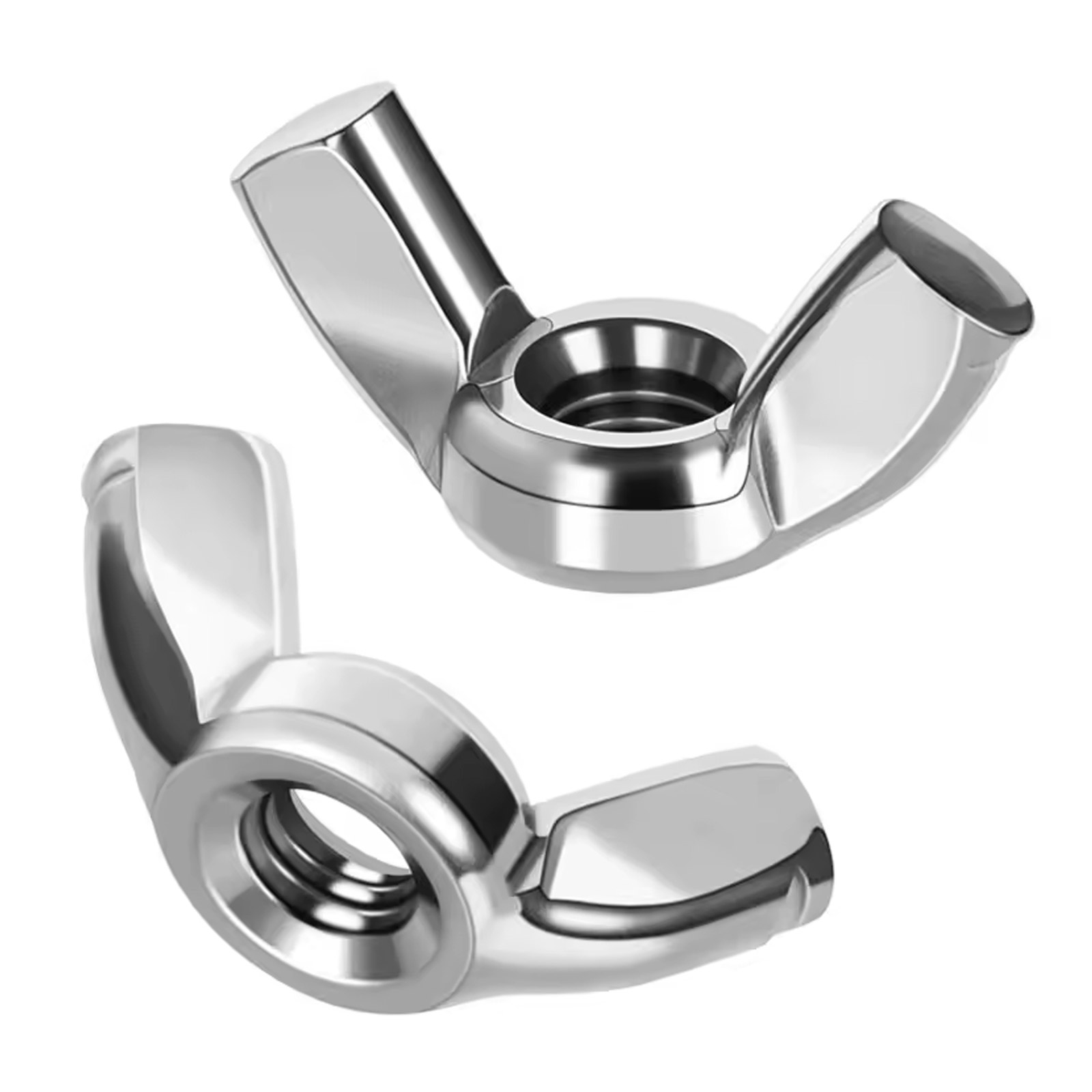 10x M6 Flügelmutter Edelstahl 304 DIN315