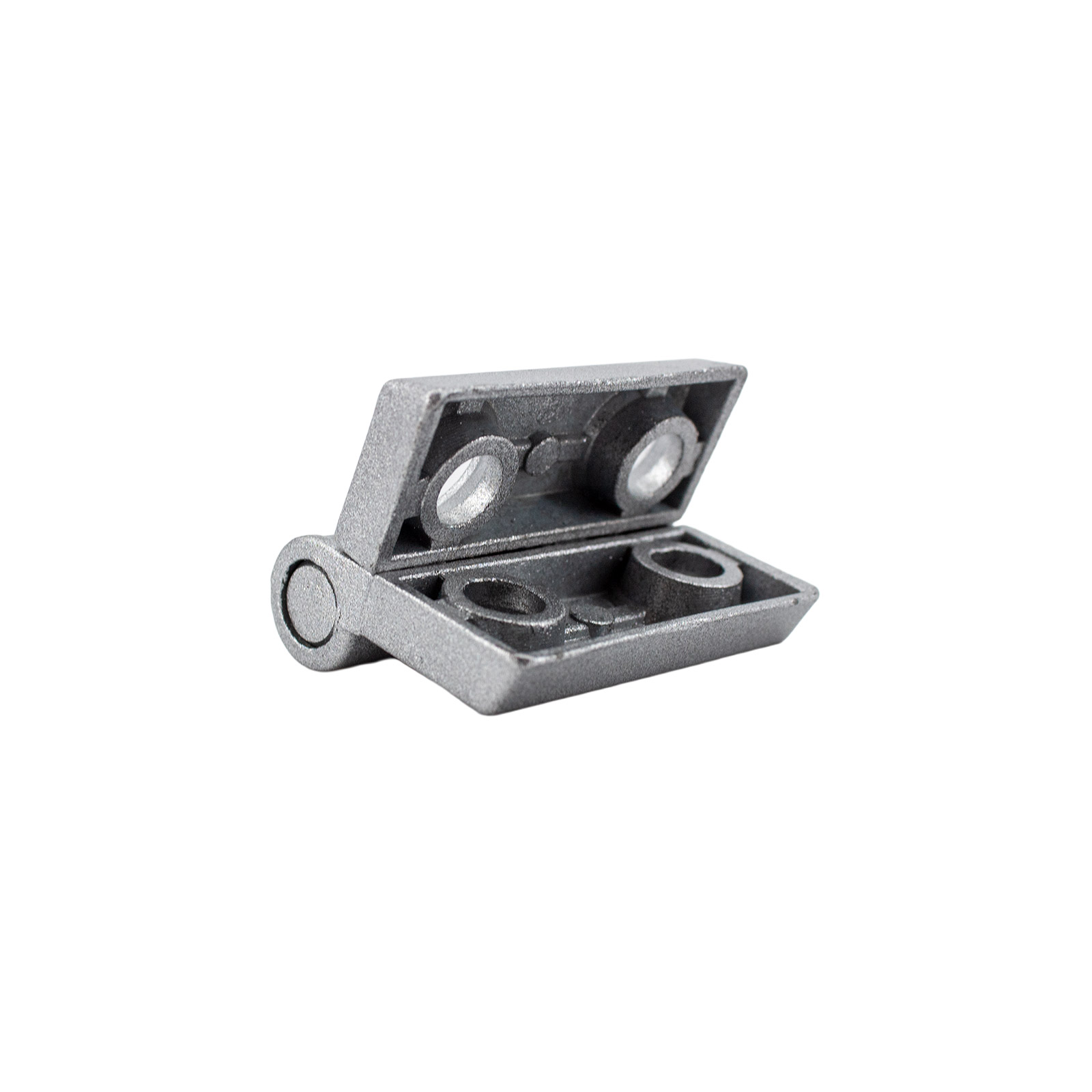 2x Metall Scharniere für 3030 Aluminiumprofile Silber