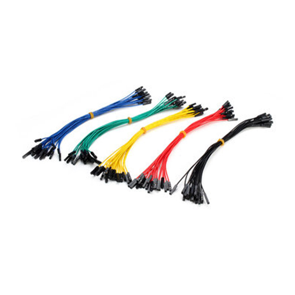 100 Dupont / Jumper Kabel 20 cm Buchse-Buchse / Female-Female