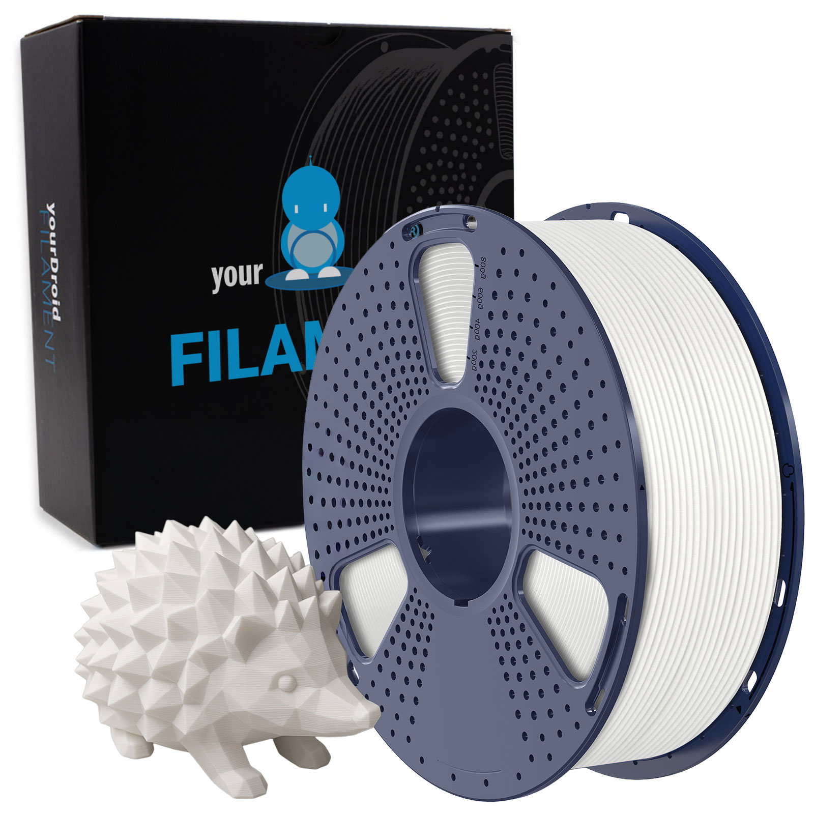 yourDroid PLA Filament Weiss 1.75mm 1kg