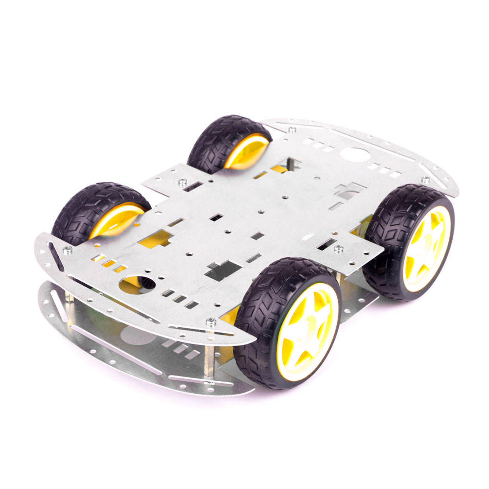 Bausatz 4WD Smart Car Chassis Aluminium für Roboter