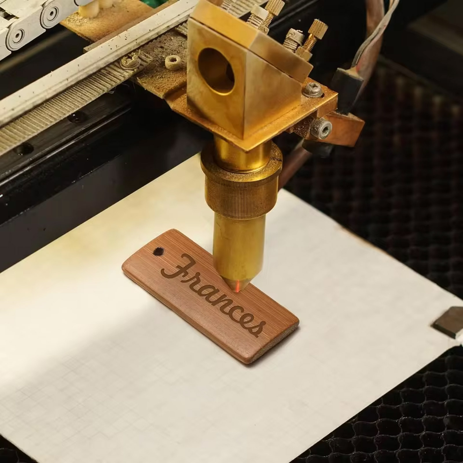 50 Bambus-Rohlinge 45x20 mm – Gravur-Tags für Schlüsselanhänger & DIY