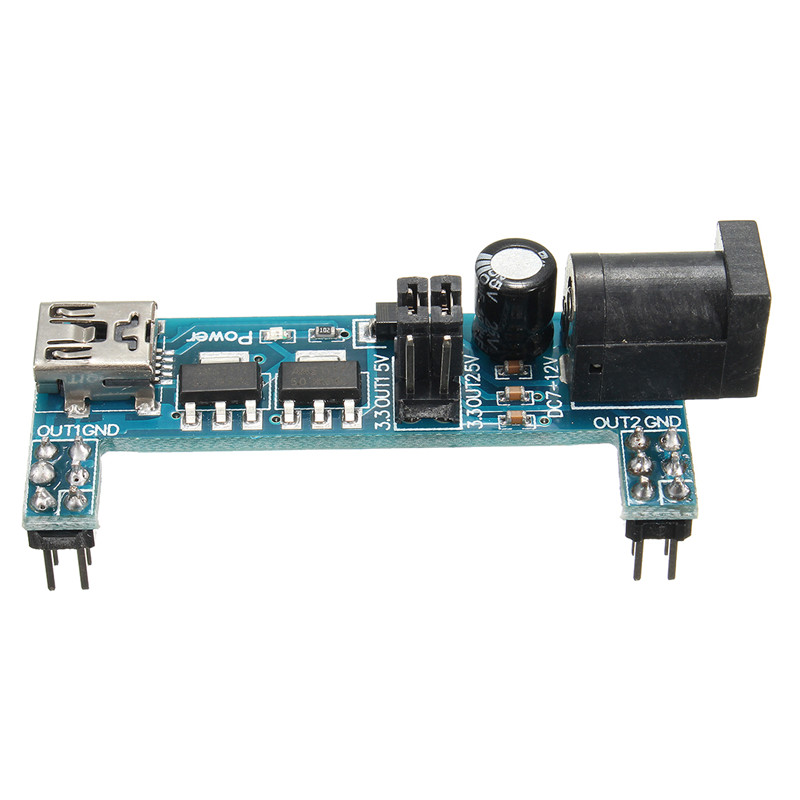MB102 Stromversorgung für Steckboards - 3,3V und 5V (kompakt)