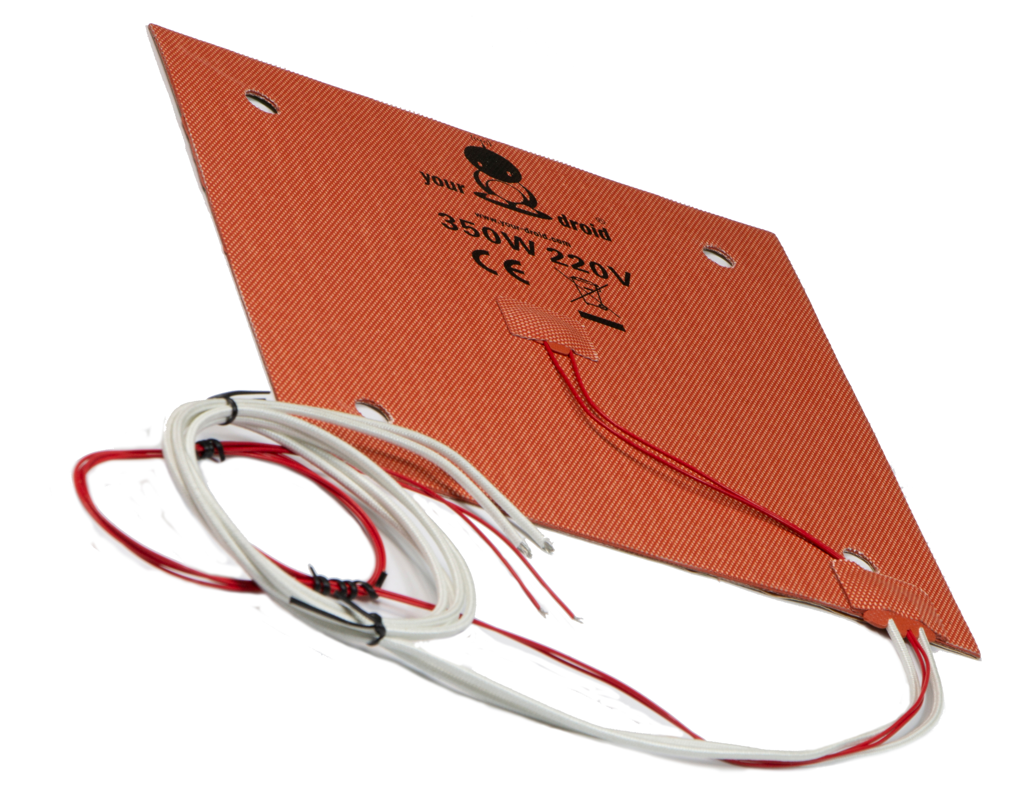 yourDroid Professional Heizmatte / Heizbett 220V 350W 235x235mm für Ender-3