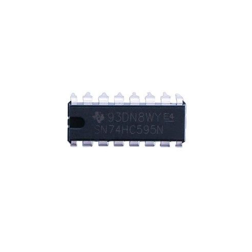 Acht LEDs mit 74HC595 steuern