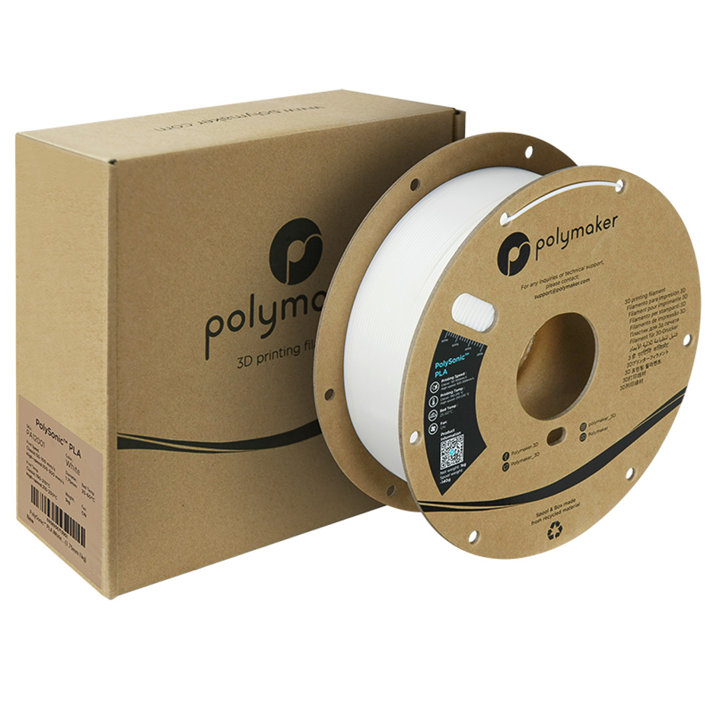 Polymaker PolySonic White 1.75mm 1kg