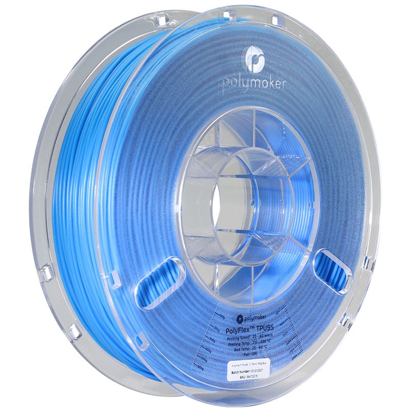 Polymaker PolyFlex TPU95 Filament Blau 1.75mm 750g