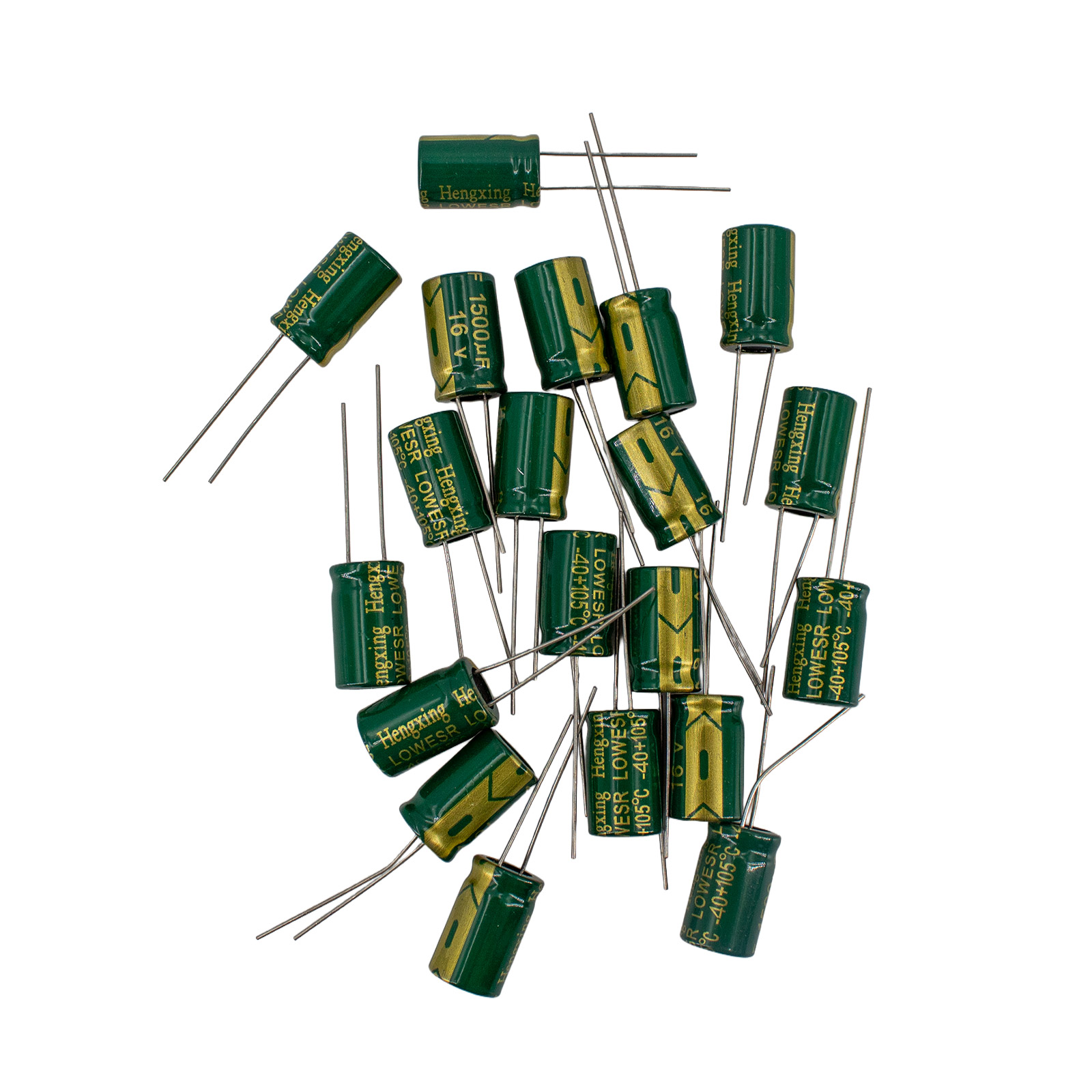 20x Elko Elektrolytkondensator 16V 1500UF 10x17mm Radial