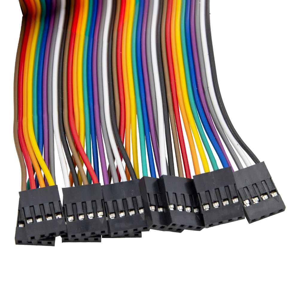 10x 4 Pin Dupont Kabel Buchse-Stecker 30 cm