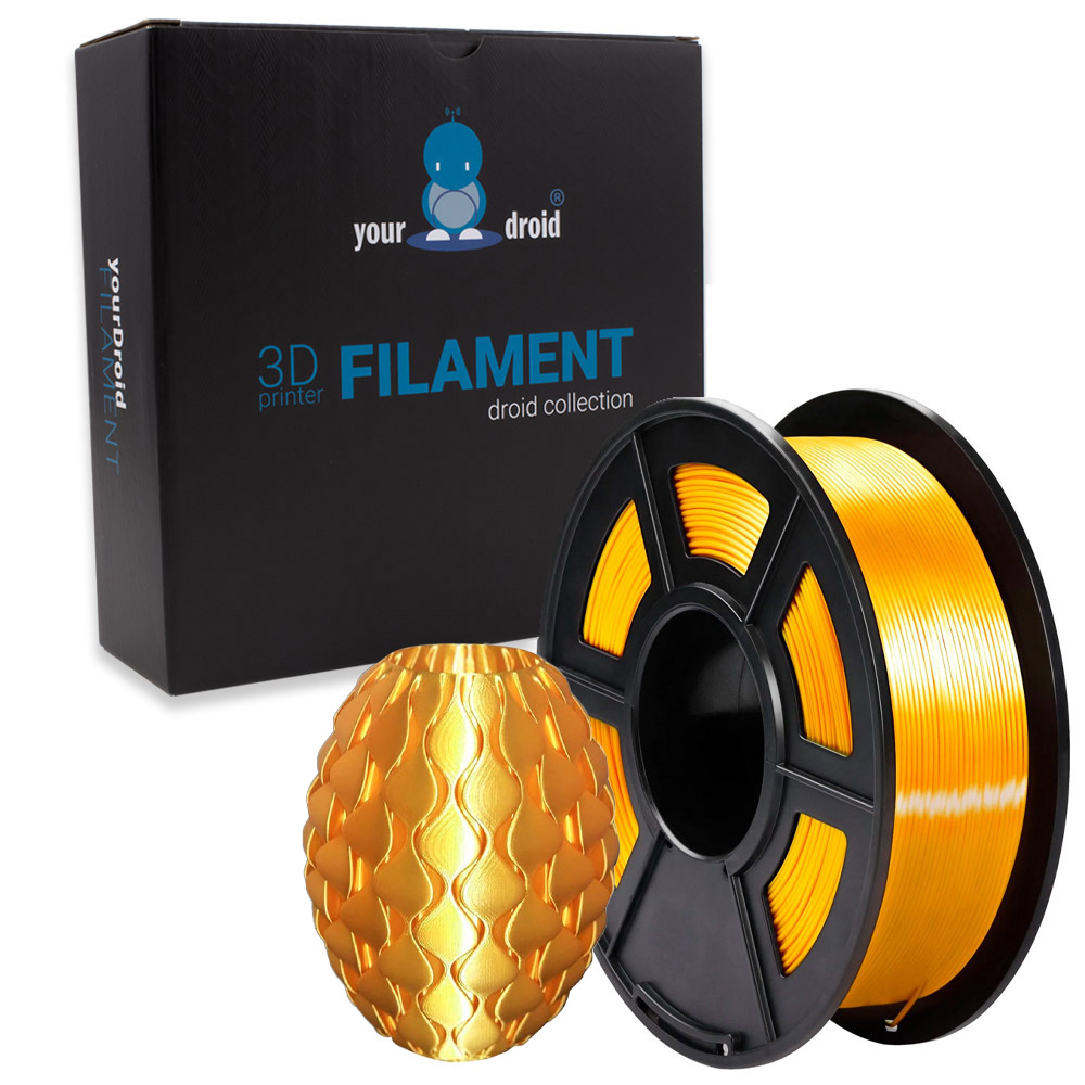 yourDroid BioSilk PLA PLUS Filament Gold 1.75mm 1kg