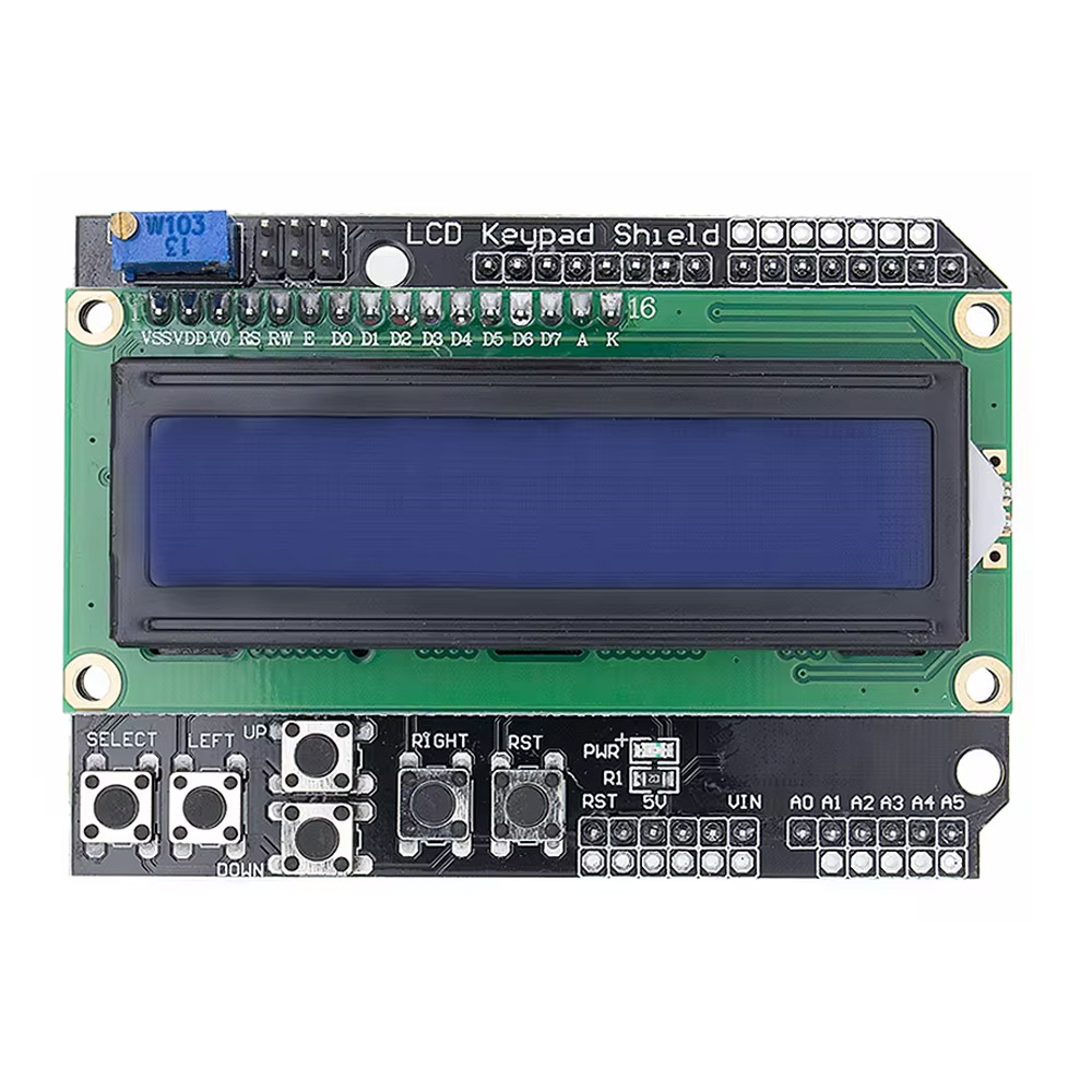 LCD Keypad Shield mit Display 1602
