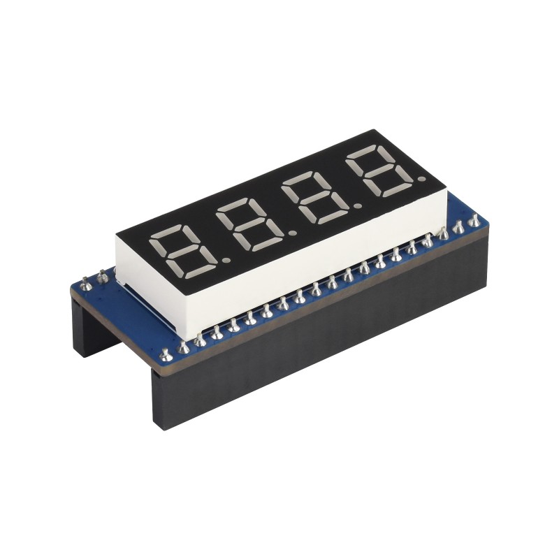 Waveshare 4-Stellen 8-Segment Display Modul mit DS3231 RTC für Raspberry Pi Pico