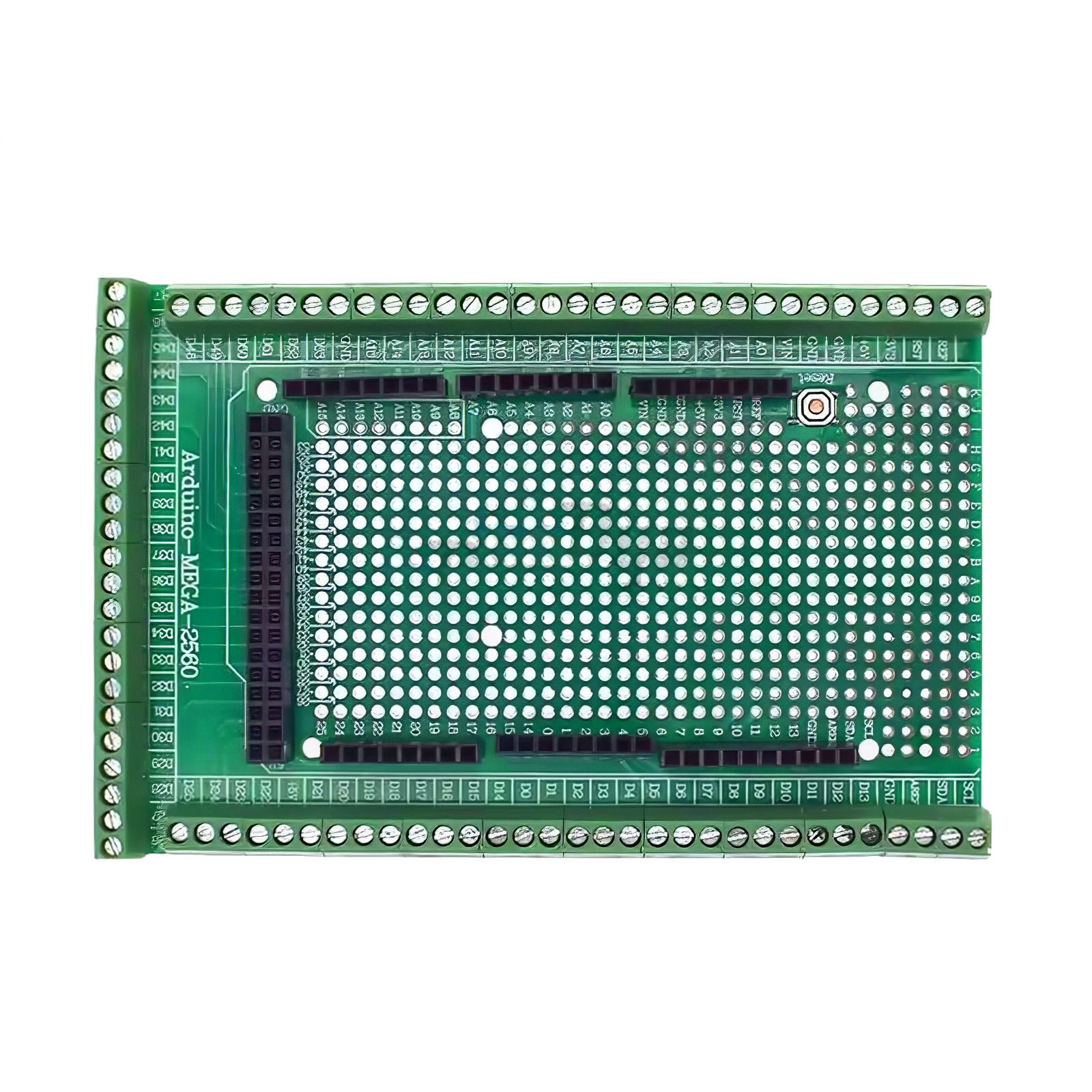 Prototyping Shield mit Schraubklemmen Kompatibel mit Mega2560 (gelötet)
