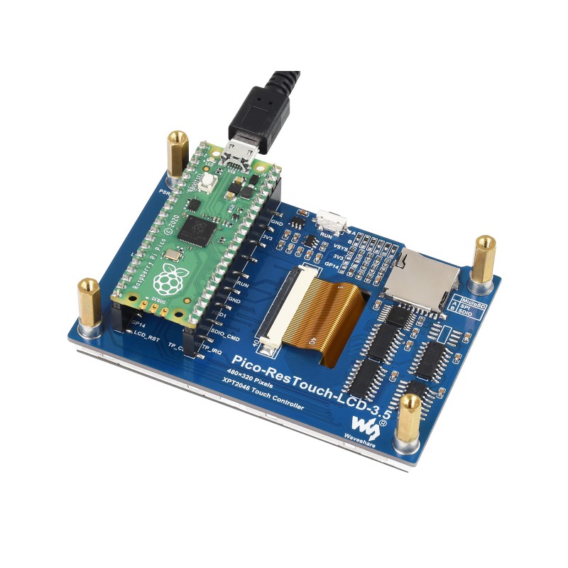 Waveshare 3.5" Touch Display Modul für Raspberry Pi Pico