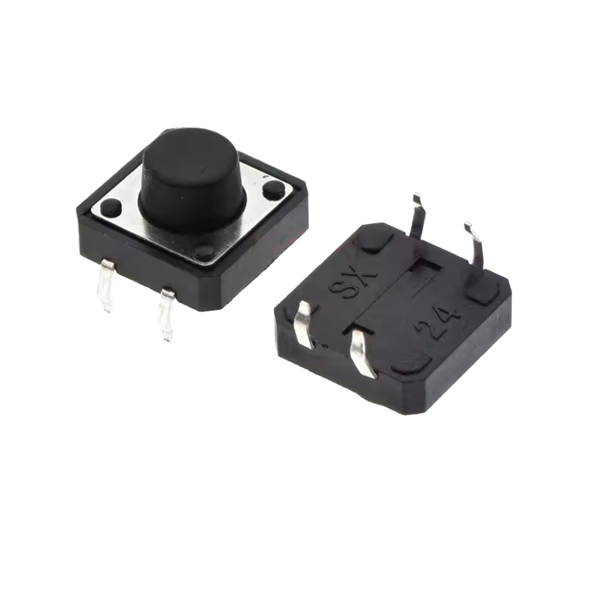 10x Taster 12×12×7mm THT – Microtaster Druckknopf für Prototyping und DIY-Elektronik