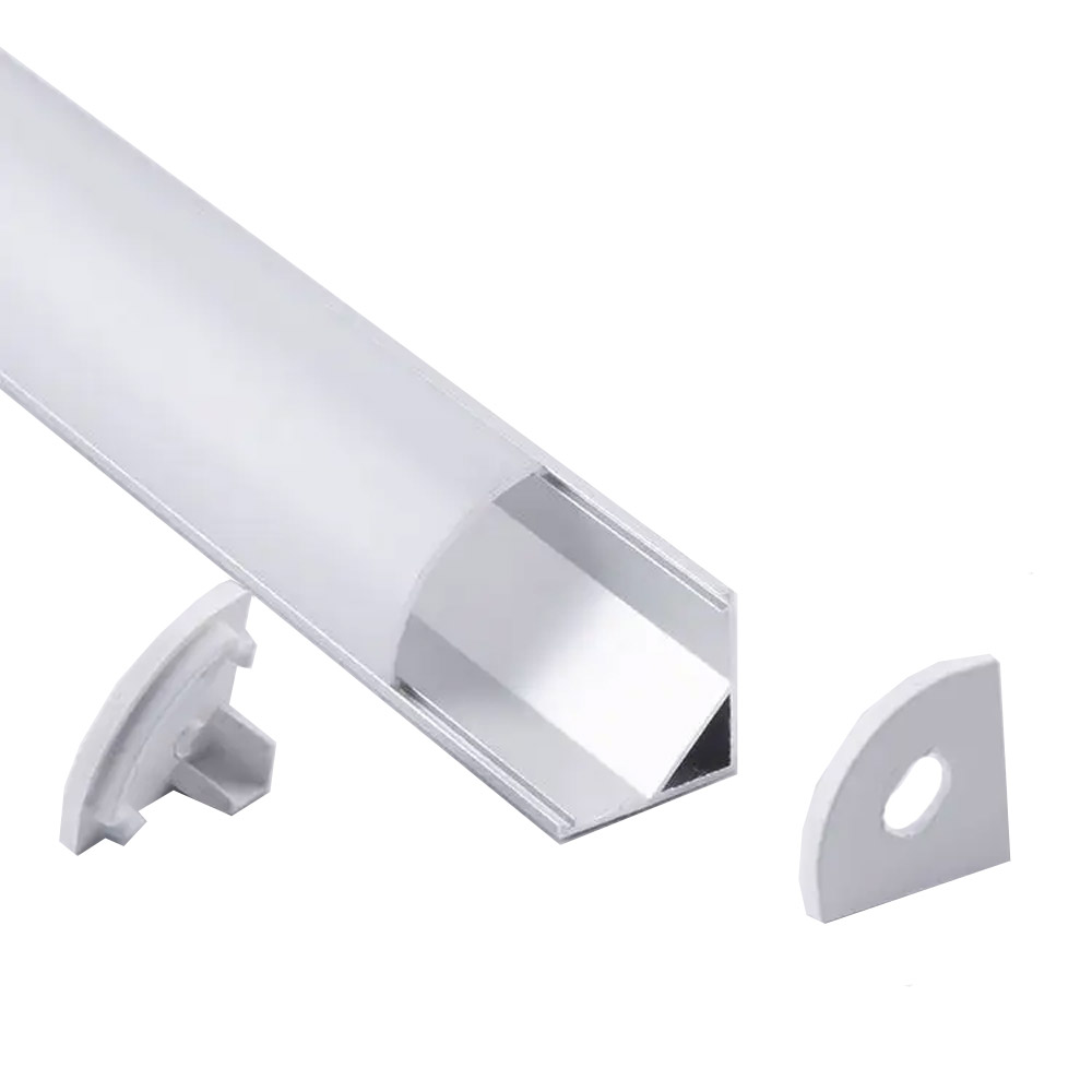 LED Aluminium Profil Schiene Winkel 16x16mm mit Abdeckung