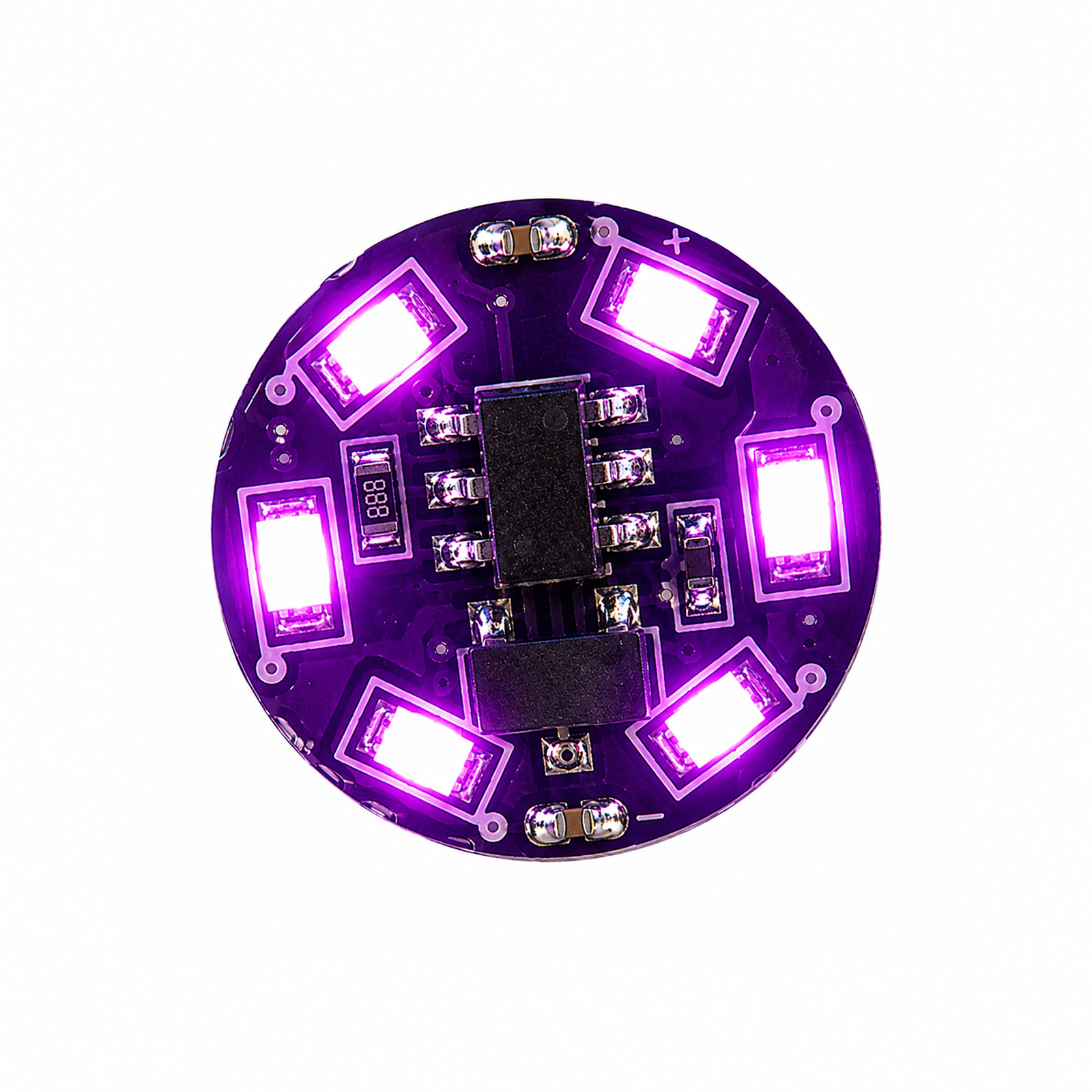 Magnetisches Mini LED-Modul Lila, 8 Modi kabellos CR927