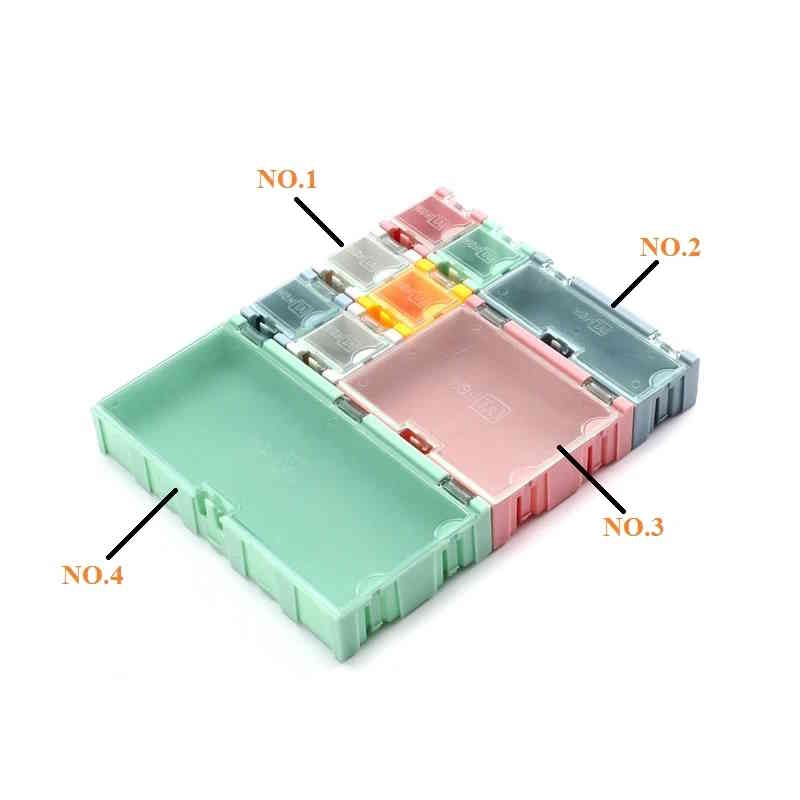 1x Leer Container Box 3 für SMD Bauelemente - grün