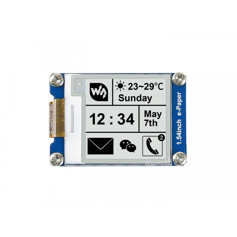 Waveshare 200x200 1.54" e-Paper Display Modul