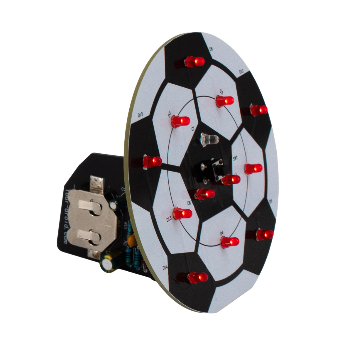 Bausatz LED-Fußball Übungsplatine zum Löten