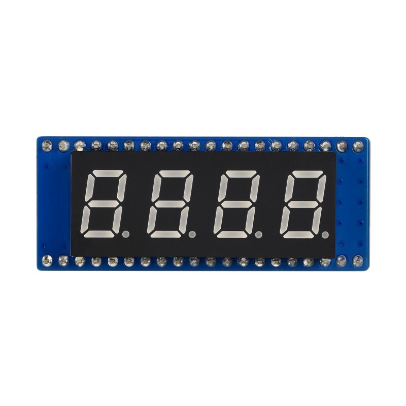 Waveshare 4-Stellen 8-Segment Display Modul mit DS3231 RTC für Raspberry Pi Pico