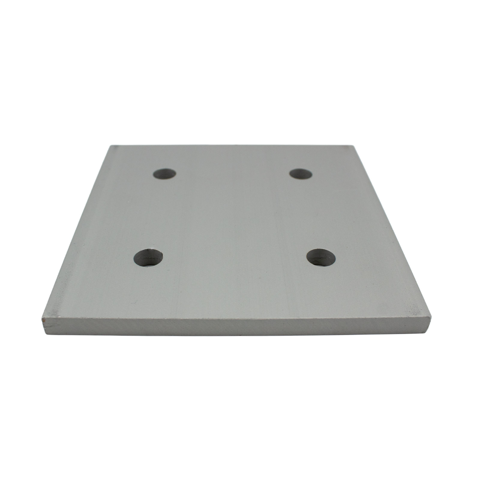 Montageplatte 100100-4 für Aluminiumprofile Silber