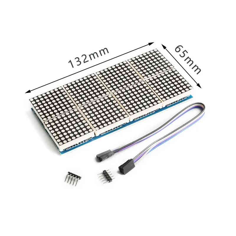 2x4 Max7219 LED Matrix Modul Rot