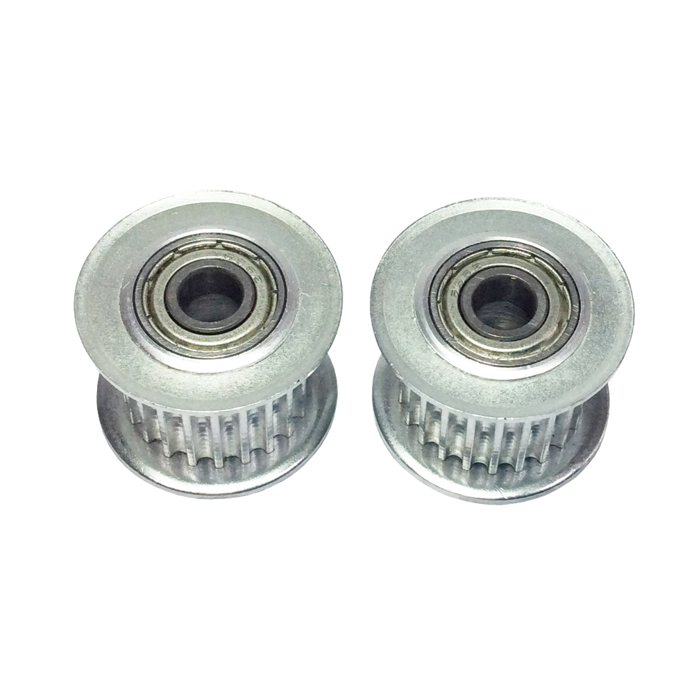 GT2 Riemenscheibe 20 Zähne 5mm Bohrung mit Kugellager für 10mm Zahnriemen