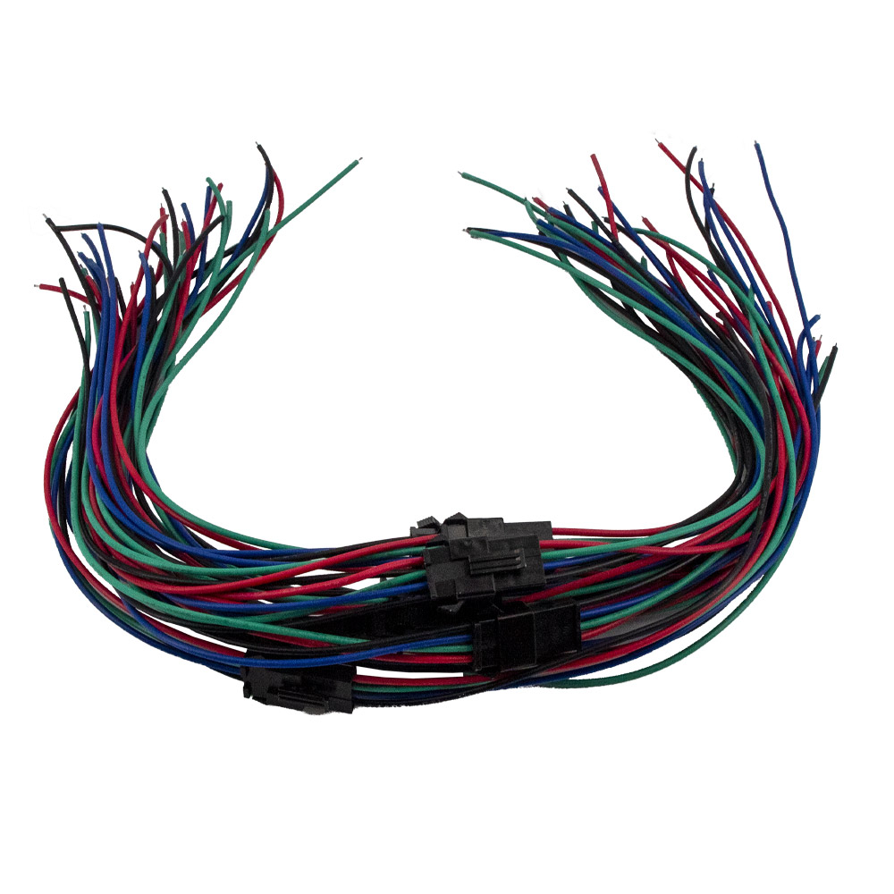 10x 1 Paar 4PIN JST  Kabel für RGB Led-streifen