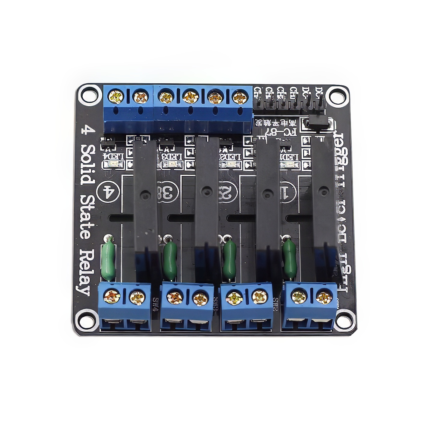 4 Kanal Solid State Relais Modul 5V/230VAC Low Level Trigger